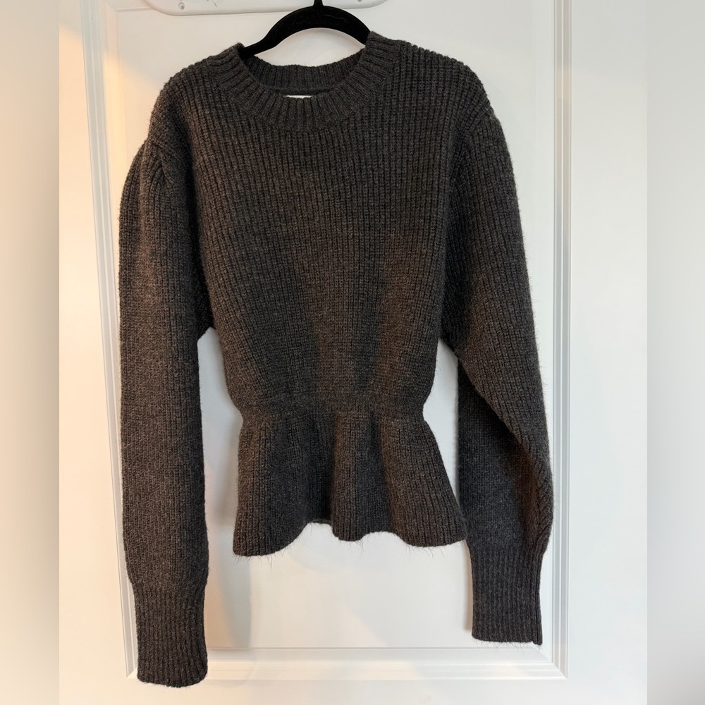 H&M Charcoal Ribbed Turtleneck Sweater Sz Medium - Picture 11 of 13